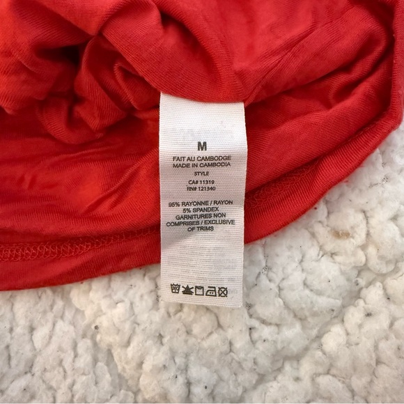 Garage Red Spaghetti-Strap Crop Tank - Picture 4 of 6